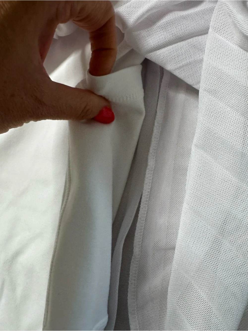 Terez TLC Mesh Layover Tennis Skirt in white - Picture 7 of 10